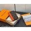 Louis Vuitton Monogram Canvas Pocket Organizer Wallet Orange 2024