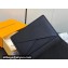Louis Vuitton Leather Pocket Organizer LV Blason M83192 Black