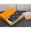 Louis Vuitton Leather Brazza Wallet LV Blason M83190 Black