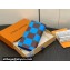 Louis Vuitton Damier Pop Canvas Brazza Wallet N40541 Blue 2024