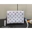 Louis Vuitton Lambskin Coussin BB Bag M23617 LV Ski Gray 2024
