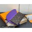 Louis Vuitton Monogram Canvas Emilie Wallet Purple 2024