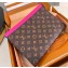 Louis Vuitton Monogram Canvas Pochette Voyage MM Bag M82858 Fuchsia 2024