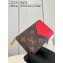 Louis Vuitton Monogram Canvas Romy Card Holder M81881 Red