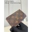 Louis Vuitton Monogram Canvas Romy Card Holder M81880 Armagnac Brown