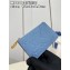 Louis Vuitton Monogram Empreinte Leather Romy Card Holder M82045 Bleu Nuage Blue