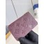 Louis Vuitton Monogram Empreinte Leather Romy Card Holder M82494 Wine Red