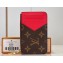 Louis Vuitton Monogram Canvas Romy Card Holder M81881 Red
