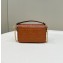 Fendi Nappa Leather Mini Baguette bag Brown