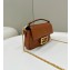 Fendi Nappa Leather Mini Baguette bag Brown