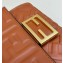 Fendi Nappa Leather Mini Baguette bag Brown