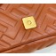 Fendi Nappa Leather Mini Baguette bag Brown