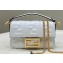 Fendi Nappa Leather Mini Baguette bag White