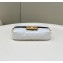 Fendi Nappa Leather Mini Baguette bag White