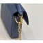 Fendi Nappa Leather Mini Baguette bag blue