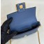 Fendi Nappa Leather Mini Baguette bag blue