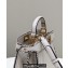 Fendi Peekaboo ISEEU Small Bag White Calfskin/Python Edge