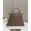 Fendi Peekaboo ISEEU Medium Bag Gray Calfskin/Python Edge