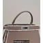 Fendi Peekaboo ISEEU Medium Bag Gray Calfskin/Python Edge