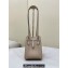 Fendi Origami Mini bag Dove gray leather that can be transformed 2024