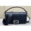 Fendi Nappa Leather Medium Baguette Bag Midnight blue