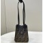 Fendi Origami Mini bag Brown FF jacquard fabric that can be transformed 2024