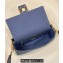 Fendi Medium Baguette bag in Blue canvas with FF embroidery