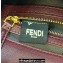 Fendi Nappa Leather Medium Baguette Bag Burgundy