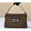 Fendi Vintage Hobo Bag in Brown jacquard FF fabric 8332