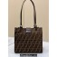 Fendi Vintage Tote Bag in Brown jacquard FF fabric 8316
