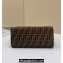 Fendi Vintage Tote Bag in Brown jacquard FF fabric 8316