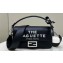 Fendi by Marc Jacobs Medium Baguette Bag in Print Leather Black 2024