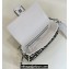 Fendi Medium Baguette bag in White/Black canvas with FF embroidery