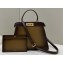 Fendi Peekaboo ISEEU Medium Bag Graduated Coffee
