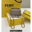 Fendi Nano Baguette Chain Bag Leather Gray