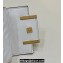 Fendi Nano Baguette Chain Bag Leather White