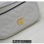 Fendi Nano Baguette Chain Bag Leather White