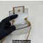 Fendi Nano Baguette Chain Bag Leather White
