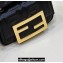 Fendi Nano Baguette Chain Bag Leather Black
