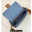 Fendi Medium Baguette bag in Denim Blue with FF embroidery