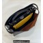 Fendi Peekaboo Iseeu Medium Bag in Selleria Leather 7VA529 Black/Yellow