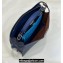 Fendi Peekaboo Iseeu Medium Bag in Selleria Leather 7VA529 Dark Blue/Blue