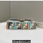 Fendi Medium Baguette bag in Multicolor White canvas with FF embroidery