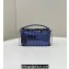 Fendi Mini Baguette bag Dark and mid blue sequin bag