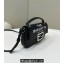 Fendi by Marc Jacobs Baguette Phone Pouch Bag in Print Leather Black 2024