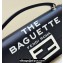 Fendi by Marc Jacobs Baguette Phone Pouch Bag in Print Leather Black 2024