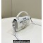 Fendi by Marc Jacobs Baguette Phone Pouch Bag in Print Leather White 2024