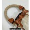 Fendi Mon Tresor Mini bucket bag Beige/Brown canvas with FF embroidery