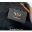 Fendi Mon Tresor Mini bucket bag Beige/Brown canvas with FF embroidery
