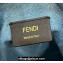 Fendi Mon Tresor Mini bucket bag Denim Blue with FF embroidery